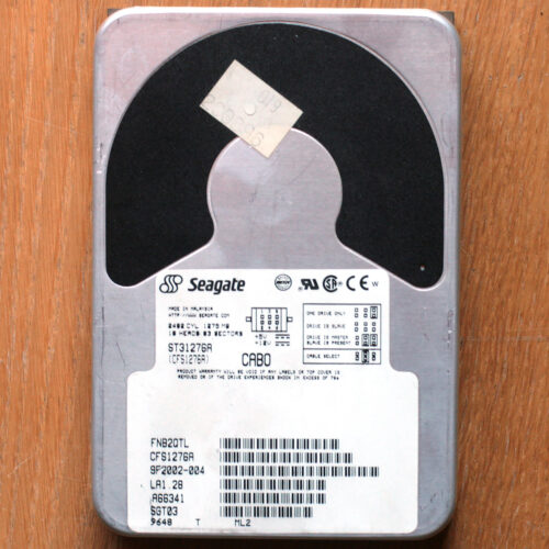 Seagate • Apple Macintosh • Disque dur • Hard drive • CABO ST31276A • 3.5” • 1275 Mo • ATA • IDE • 5400 r.p.m.