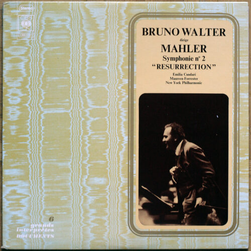 Mahler • Symphonie n° 2 "Auferstehung" - "Résurrection" • CBS 77271 • Maureen Forrester • Emilia Cundari • New York Philharmonic • Bruno Walter