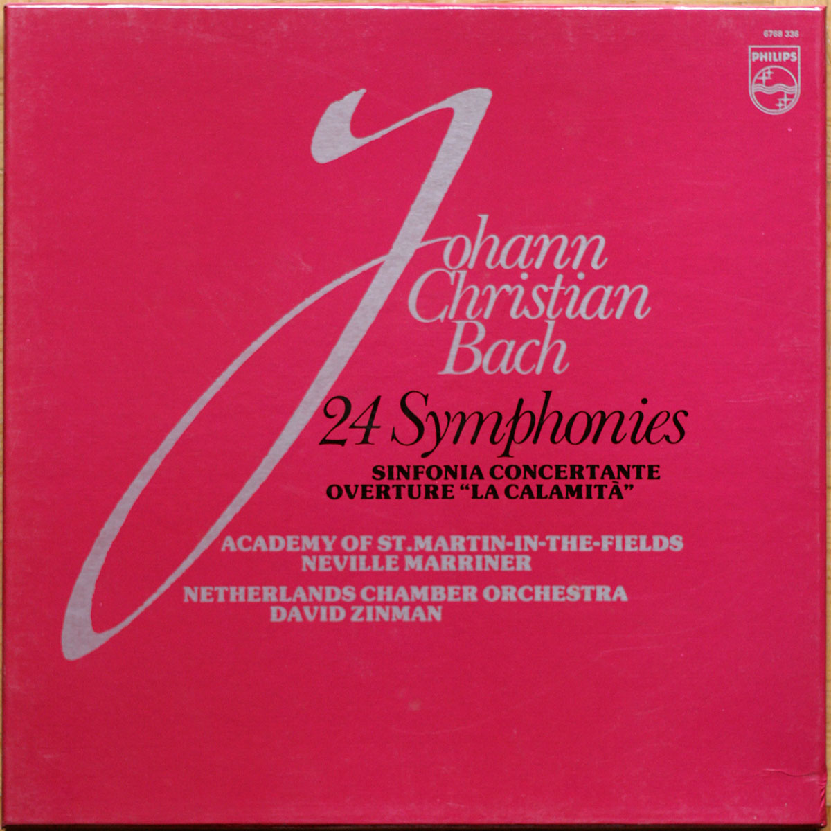 Johann Christian Bach • 24 Symphonies - Sinfonia Concertante • Philips 6768 336 • Netherlands Chamber Orchestra • David Zinman • Academy of St. Martin-in-the-Fields • Neville Marriner