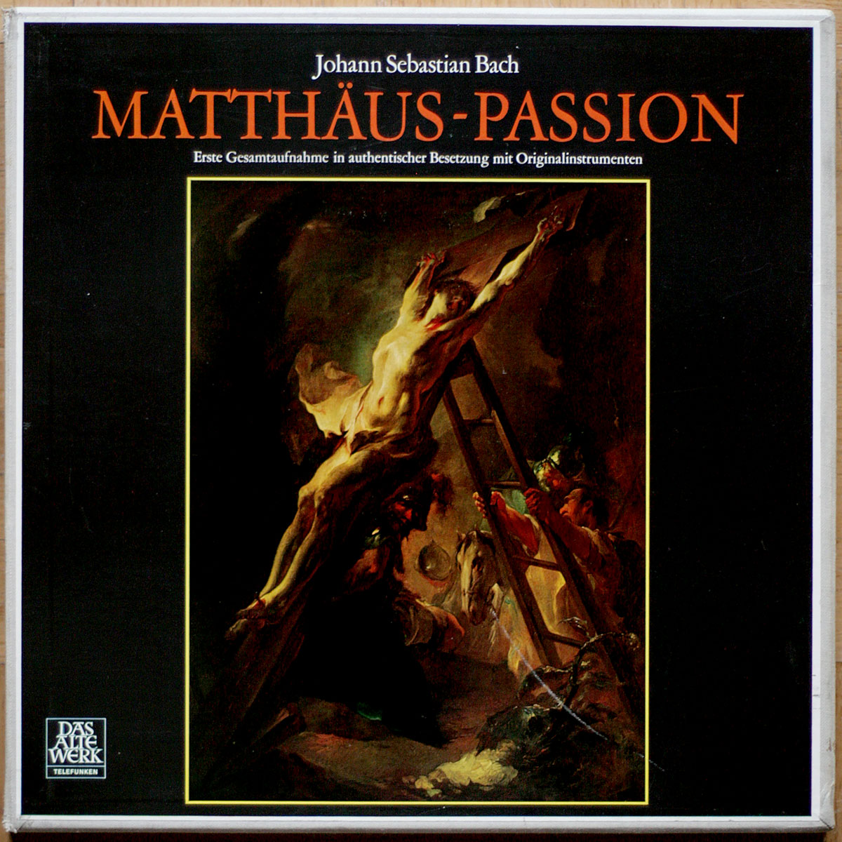 Bach • Passion selon Saint Matthieu • Matthäus-Passion • BWV 244 • Das Alte Werk SAWT 9572/75-A • Kurt Equiluz • Paul Esswood • Concentus Musikus Wien • Nikolaus Harnoncourt