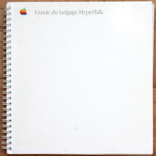 Apple Macintosh • Guide du langage Hypertalk en français avec addendum 1.2.2 • F01-0532-A
