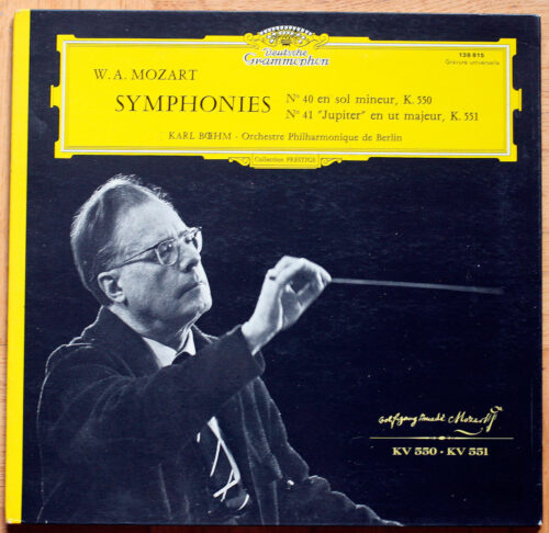 Mozart • Symphonies n° 40 – KV 550 & n° 41 – KV 551 "Jupiter" • DGG 138 845 • Berliner Philharmoniker • Karl Böhm