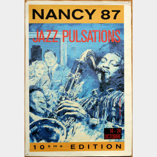 Romain Slocombe • Jazz • Affiche du Nancy Jazz Pulsations 1987 • Originale