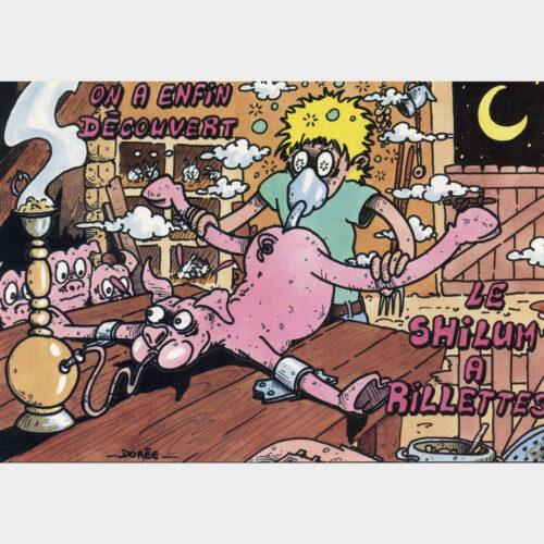 Dorée • Série Viper • Rillettes fumées • Carte postale • Sinsemilla Éditions • 1984