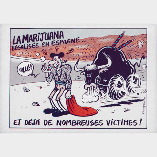 Margerin • Série Viper • Les dangers de la drogue • Carte postale • Sinsemilla Éditions • 1984