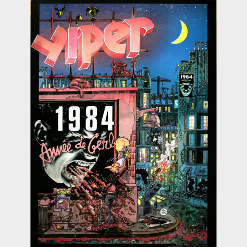Pierre Ouin • Bloodi 1984 – Année de gerbe • Sinsemilla Éditions • Affiche offset • Neuve