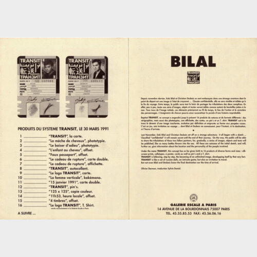 Enki Bilal • Transit • Le système complet • Christian Desbois Editions • 30 mars 1991