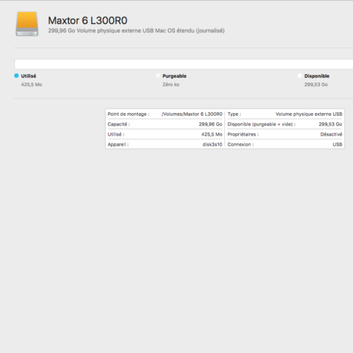 Maxtor • Apple Macintosh • Disque dur • Hard drive • DiamondMax 10 • 6L300R0 • 3.5” • 300 Go • PATA 133 • IDE • 7200 r.p.m.