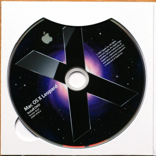 Apple Macintosh • Set d'installation • Install software • OSX 10.5.1 • Leopard Software • MB428F/A • Family pack