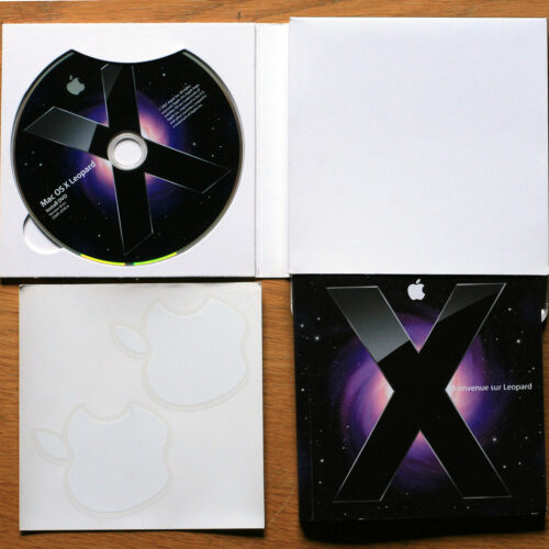 Apple Macintosh • Set d'installation • Install software • OSX 10.5.1 • Leopard Software • MB428F/A • Family pack