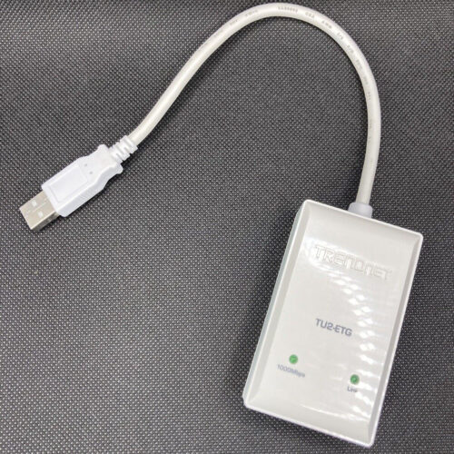 Trendnet TU2-ETG • Adaptateur réseau USB vers Ethernet Gigabit • USB network adapter to Gigabit Ethernet • Gigabit-USB-Netzwerkadapter • Occasion • Used