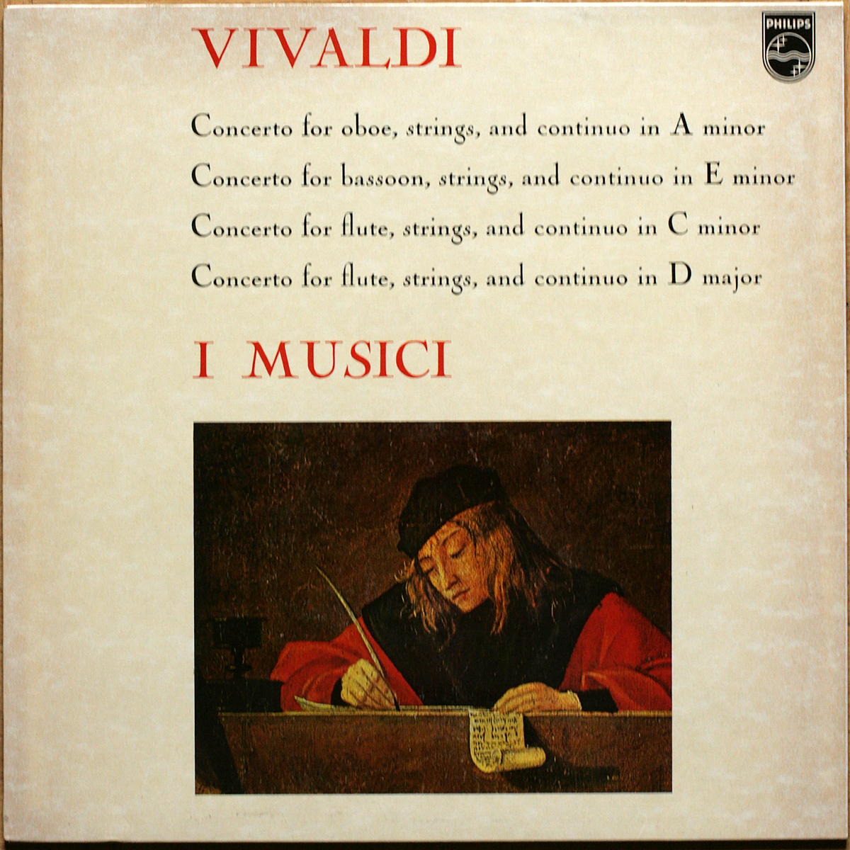 Vivaldi • Concertos • Pour hautbois • Pour basson • Pour flûte • Philips 835 058 DXY Italy • Marco Costantini • Severino Gazzelloni • Leo Driehuys• I Musici • Vittorio Negri