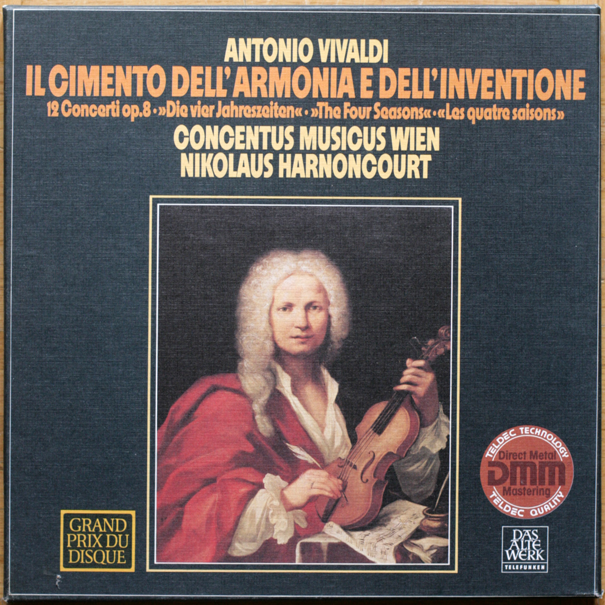 Vivaldi • Il cimento dell'armonia e dell'inventione • Op. 8 • Douze concerti pour violon et orchestre • Telefunken 6.35386 EK • Concentus Musicus Wien • Nikolaus Harnoncourt