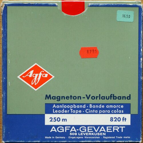Agfa-Gevaert • Bande amorce • Leader tape • Vorlaufband • 250 m • Neuve • New • Neu