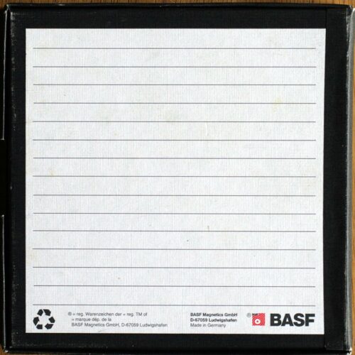BASF • EMTEC • PER 528 • Bande magnétique avec boîtier • Magnetic tape with box • Spielband mit Schuber • Ø 13 cm • Occasion • Used