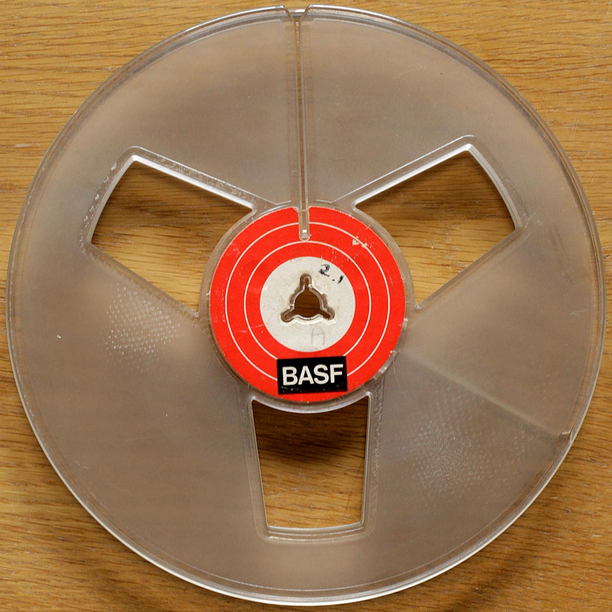 BASF • Bobine vide • Tonbandleerspule • Empty reel • Ø 18 cm • Occasion • Gebraucht • Used