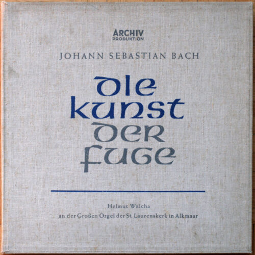 Bach • L’art de la fugue • Die Kunst der Fuge • The art of fugue • BWV 1080 • Archiv Produktion 14077/78 • Helmut Walcha