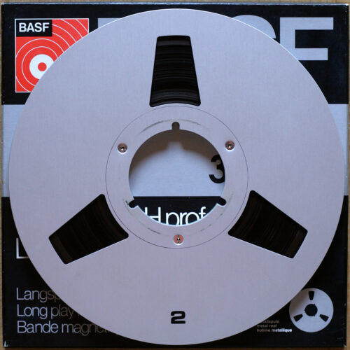 BASF LPR 35 • Bande magnétique avec bobine métallique • Sound recording tape with metal reel • Tonband mit Metallspule • Ø 26.5 cm • NAB • Occasion • Used