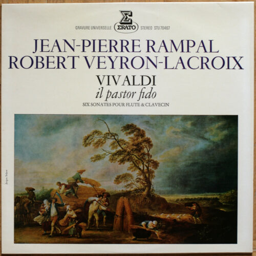 Vivaldi • Six sonates pour flûte et clavecin • 6 sonatas for flute and harpsichord • "Il Pastor Fido" • Erato STU 70467 • Jean-Pierre Rampal • Robert Veyron-Lacroix