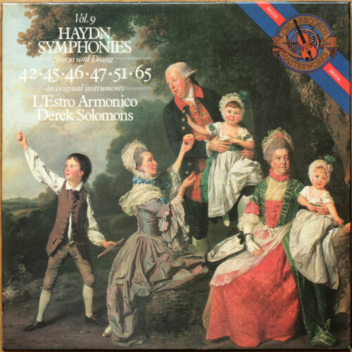 Haydn • Vol. 9 • Sturm und Drang • Symphonies n° 42 - 45 – 46 - 47 – 51 – 65 • CBS I3M 39685 • L'Estro Armonico • Derek Solomons