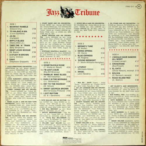 Jazz Tribune • Black and White Series • RCA XM2 7217 • Louis Armstrong • Duke Ellington • Count Basie • Big Bill Broonzy • Oscar Peterson • Shorty Rogers • Gil Evans • Bud Powell