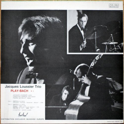 Jacques Loussier Trio • Play Bach n° 2 • Festival FLD 730 • Jacques Loussier • Pierre Michelot • Christian Garros