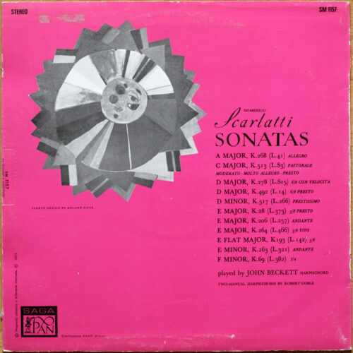 Scarlatti • 11 sonates • 11 sonatas • International Joker Production SM 1157 • John Beckett