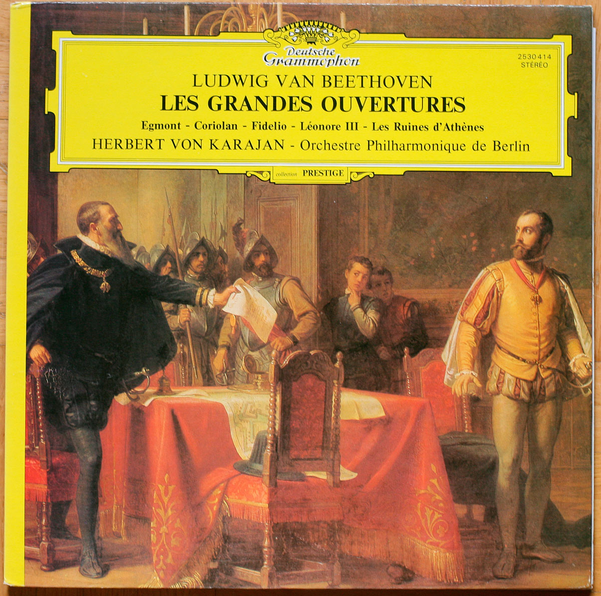 Beethoven • Les grandes ouvertures • Ouvertüren • Overtures • DGG 2530 414 • Berliner Philharmoniker • Herbert von Karajan