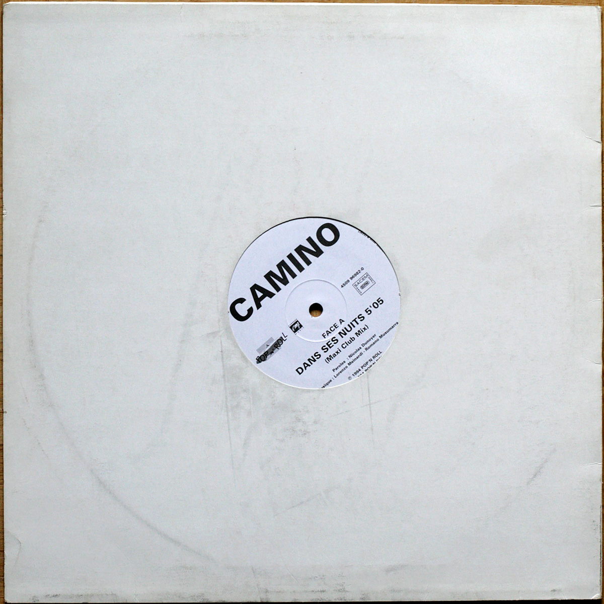 Camino • Dans ses nuits • Carrère 4509 96982-0 • Maxi single • 12" • 45 rpm