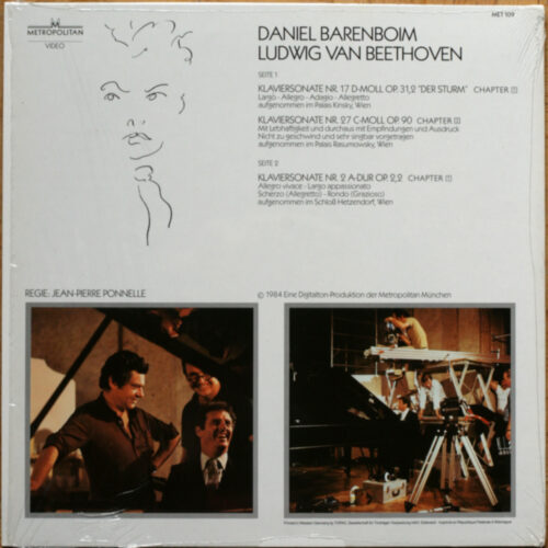 Beethoven • Intégrale des sonates pour piano • The complete sonatas for piano • Die Klaviersonaten • Metropolitan Met 101/110 • Daniel Barenboim • Laserdisc