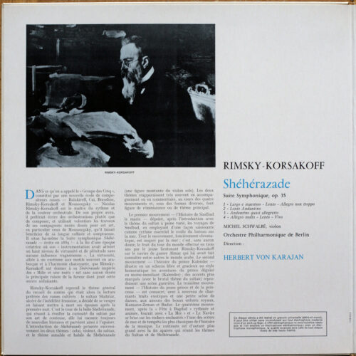 Rimsky-Korsakoff • Scheherazade – Sheherazade • DGG 139 022 • Michel Schwalbé • Berliner Philharmoniker • Herbert von Karajan