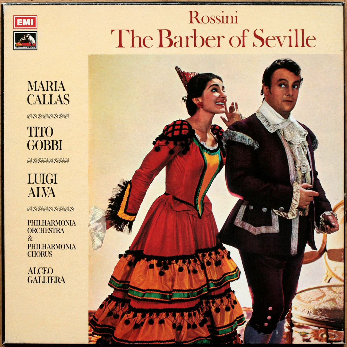 Rossini • Le barbier de Séville • Il Barbiere di Siviglia • EMI SLS 853 • Maria Callas • Tito Gobbi • Luigi Alva • Nicola Zaccaria • Philharmonia Orchestra • Alceo Galliera