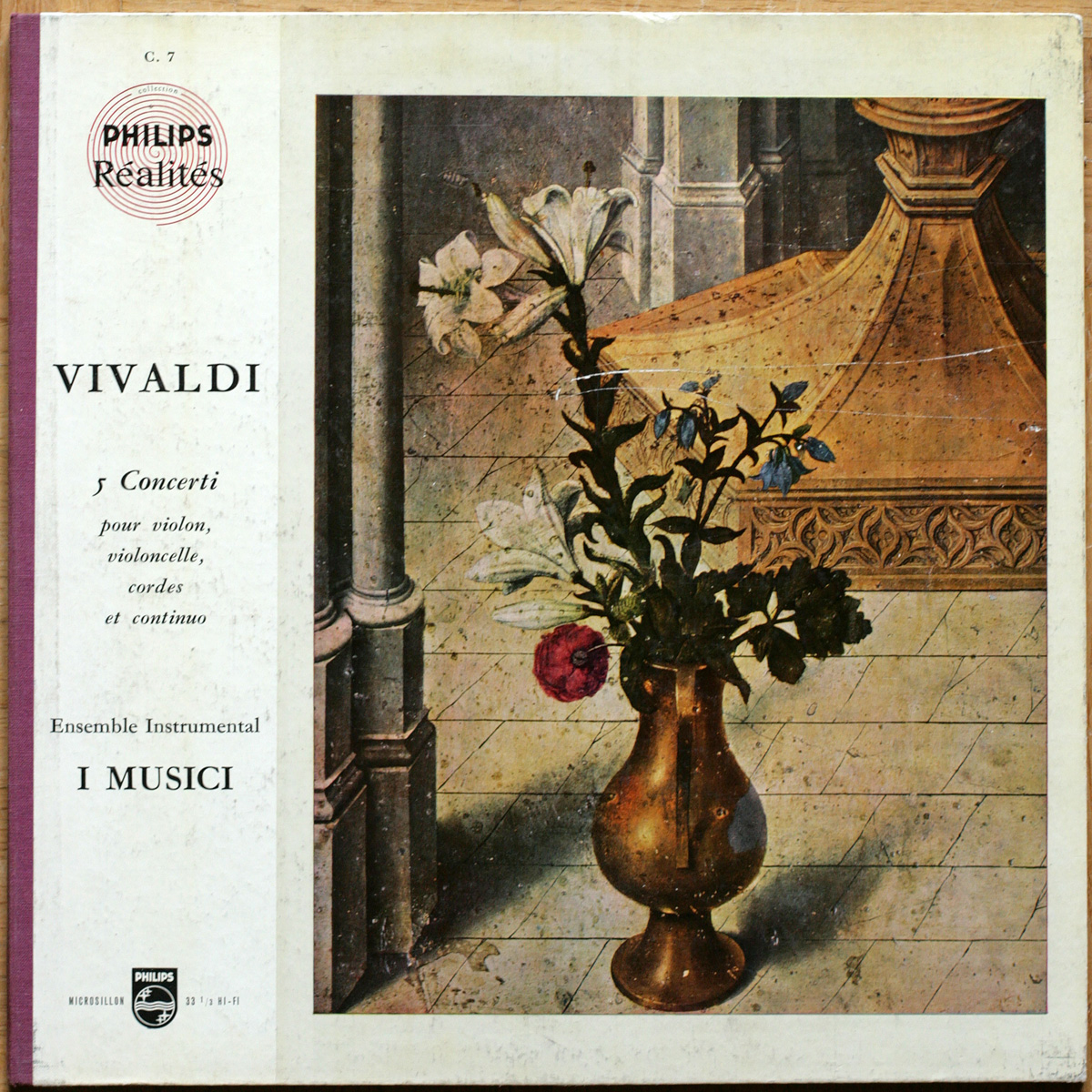 Vivaldi • 5 Concerti grossi • Philips Réalités C. 7 • Felix Ayo • Maria Teresa Garatti • Carmen Franco • Roberto Michelucci • Enzo Altobelli • I Musici