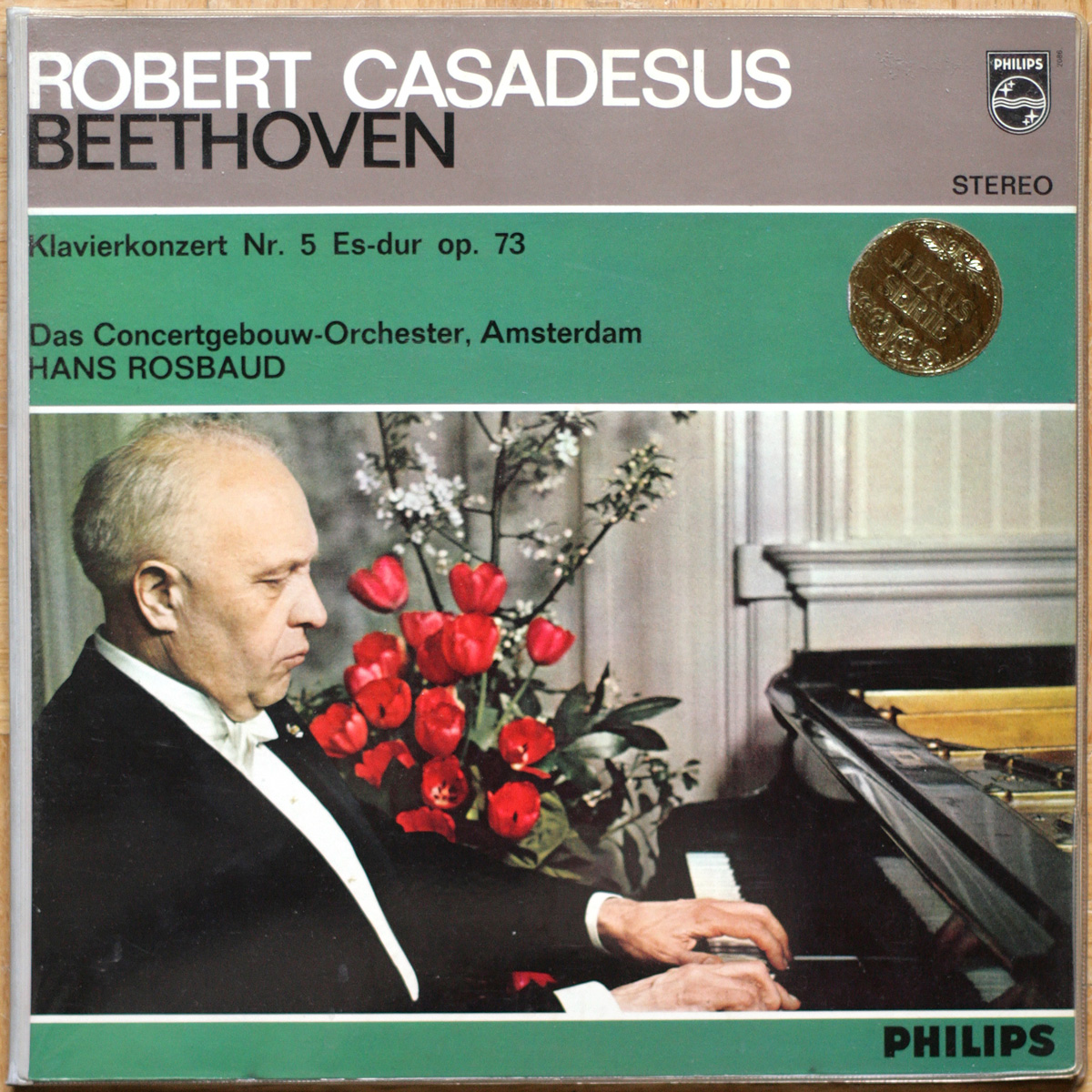 Beethoven • Concertos pour piano n° 5 • Klavierkonzert Nr. 5 • Philips 835 086 LY • Robert Casadesus • Concertgebouw-Orchester Amsterdam • Hans Rosbaud