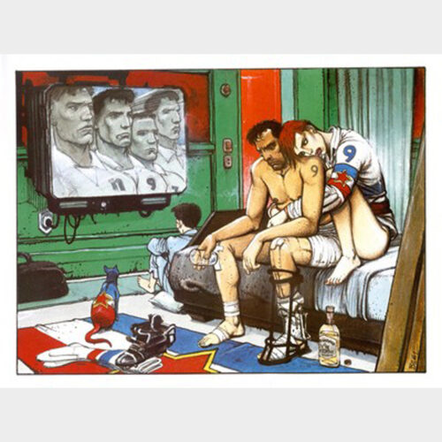 Enki Bilal • Hors-jeu • Sérigraphie • Neuve • Numérotée et signée