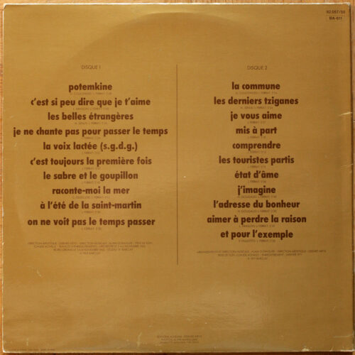 Jean Ferrat • Potemkine – 1965 • La commune – 1971 • Barclay 92 057/58