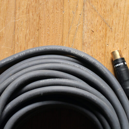 Sommercable Meridian SP-225 • Câble audiophile avec fiche RCA Neutrik Profi • Audiophile cable with Neutrik Profi RCA Plug • Inteconnect cable • 2 x 7.25 m • Occasion • Used