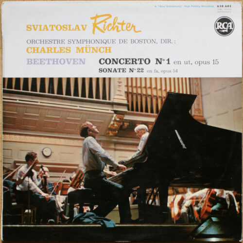 Beethoven • Concerto pour piano n° 1 – Op. 15 • Sonate n° 22 – Op. 54 • RCA 630 601 • Sviatoslav Richter • Boston Symphony Orchestra • Charles Munch