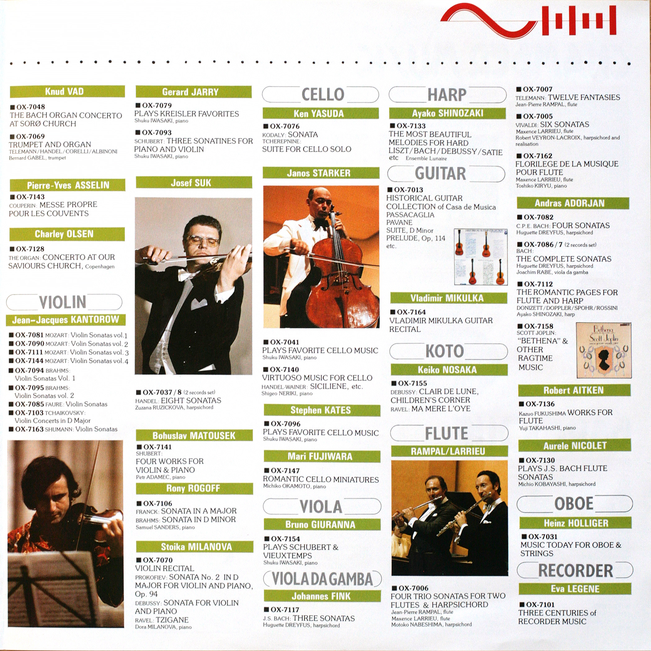 Catalogue 1979 des enregistrements numériques Denon/PCM Page 4