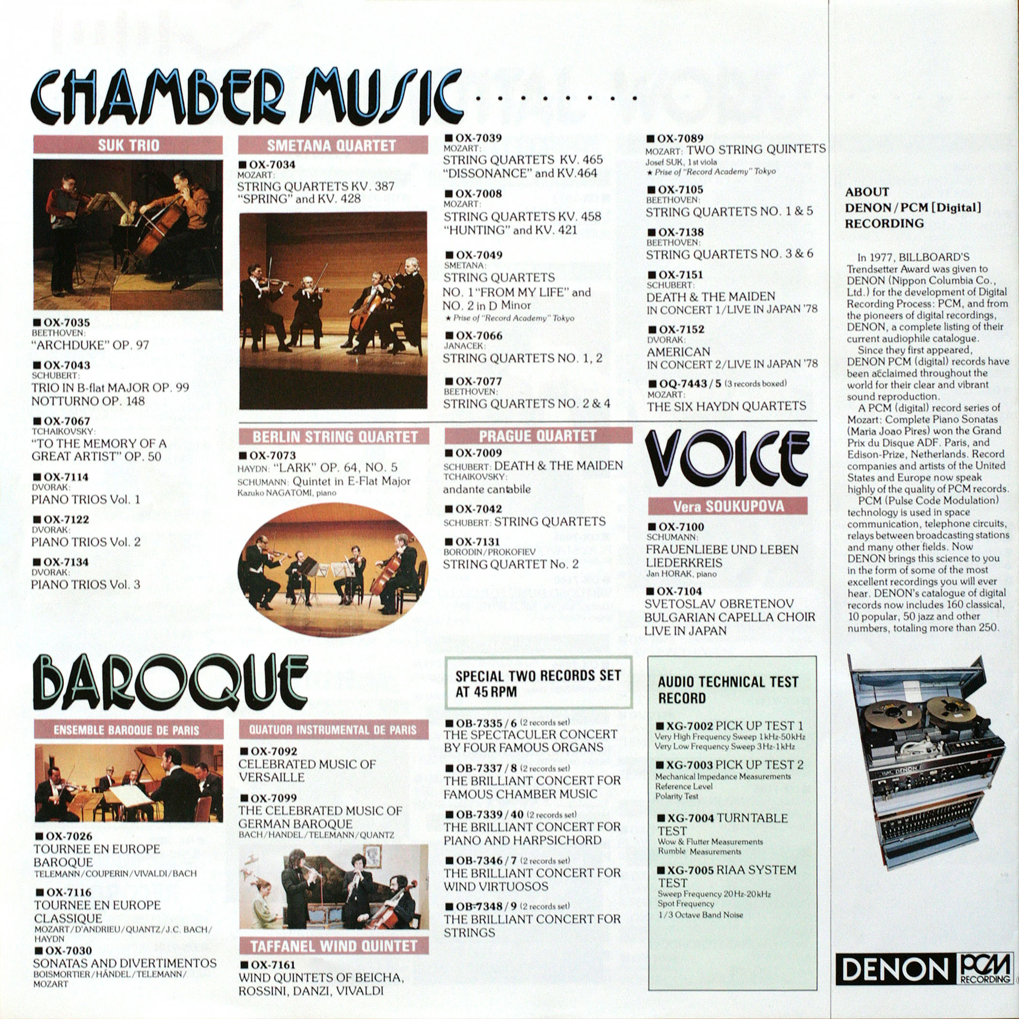 Catalogue 1979 des enregistrements numériques Denon/PCM Page 5
