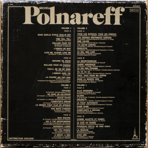 Michel Polnareff • Volume 1 à 4 • Disc'Az STEC 290/291/292/293 • Love me please love me • La poupée qui fait non • Le bal des Lazes • Dans la maison vide • Qui a tué Grand' Maman