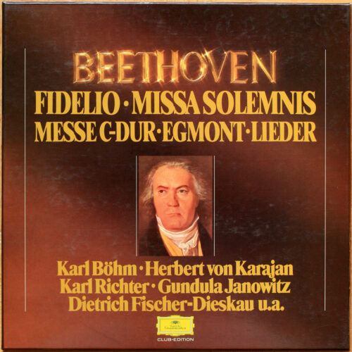 Beethoven • Fidelio • Missa Solemnis • Lieder • Egmont • DGG 38 986 4 • Karl Böhm • Herbert Von Karajan • Karl Richter • Dietrich Fischer-Dieskau • Jörg Demus