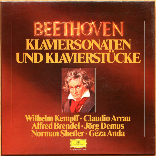 Beethoven • Sonates et pièces pour piano • Klaviersonaten und Klavierstücke • Sonatas and piano works • DGG 38 977 5 • Claudio Arrau • Alfred Brendel • Wilhelm Kempff