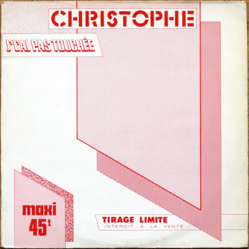 Christophe • J'l'ai pas touchée • Voix sans issue • Les Disques Motors MTO 56.106 • Maxi single • 12" • 45 rpm