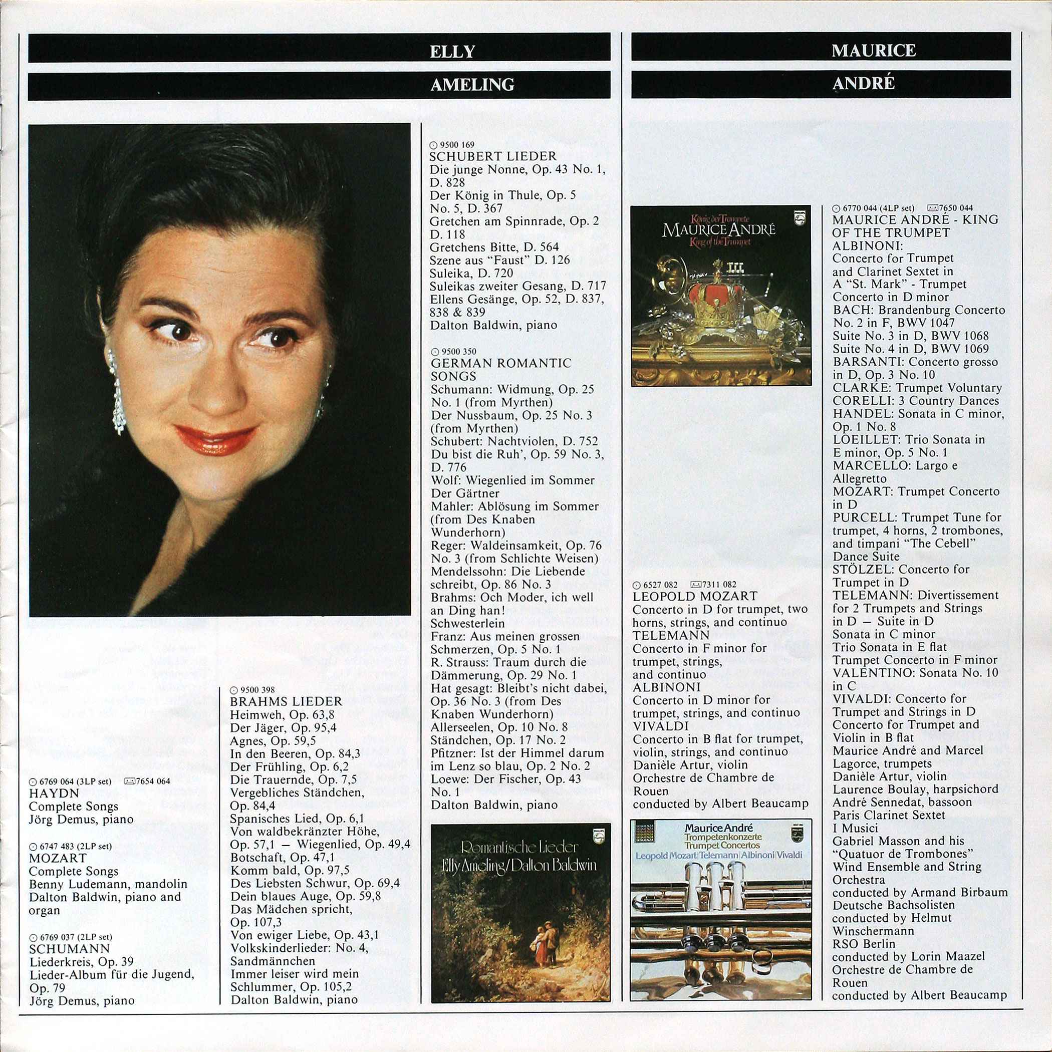 Catalogue Philips des grands concertos et solistes page 3