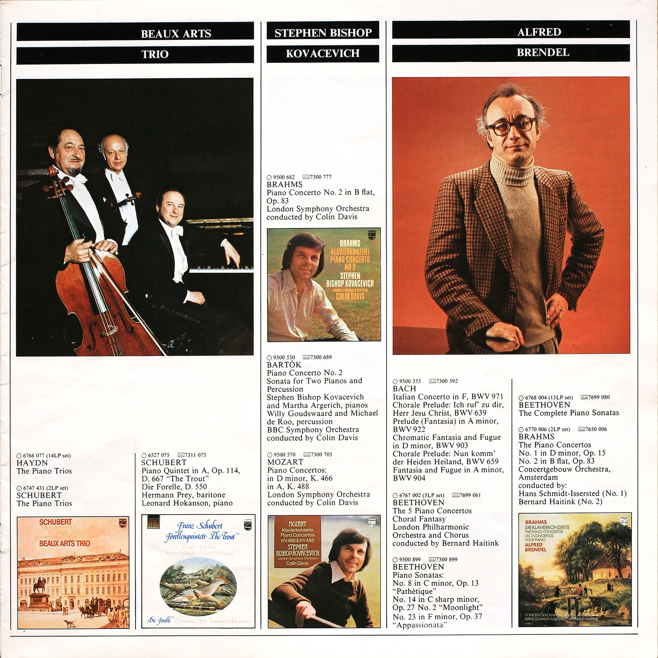 Catalogue Philips des grands concertos et solistes page 5