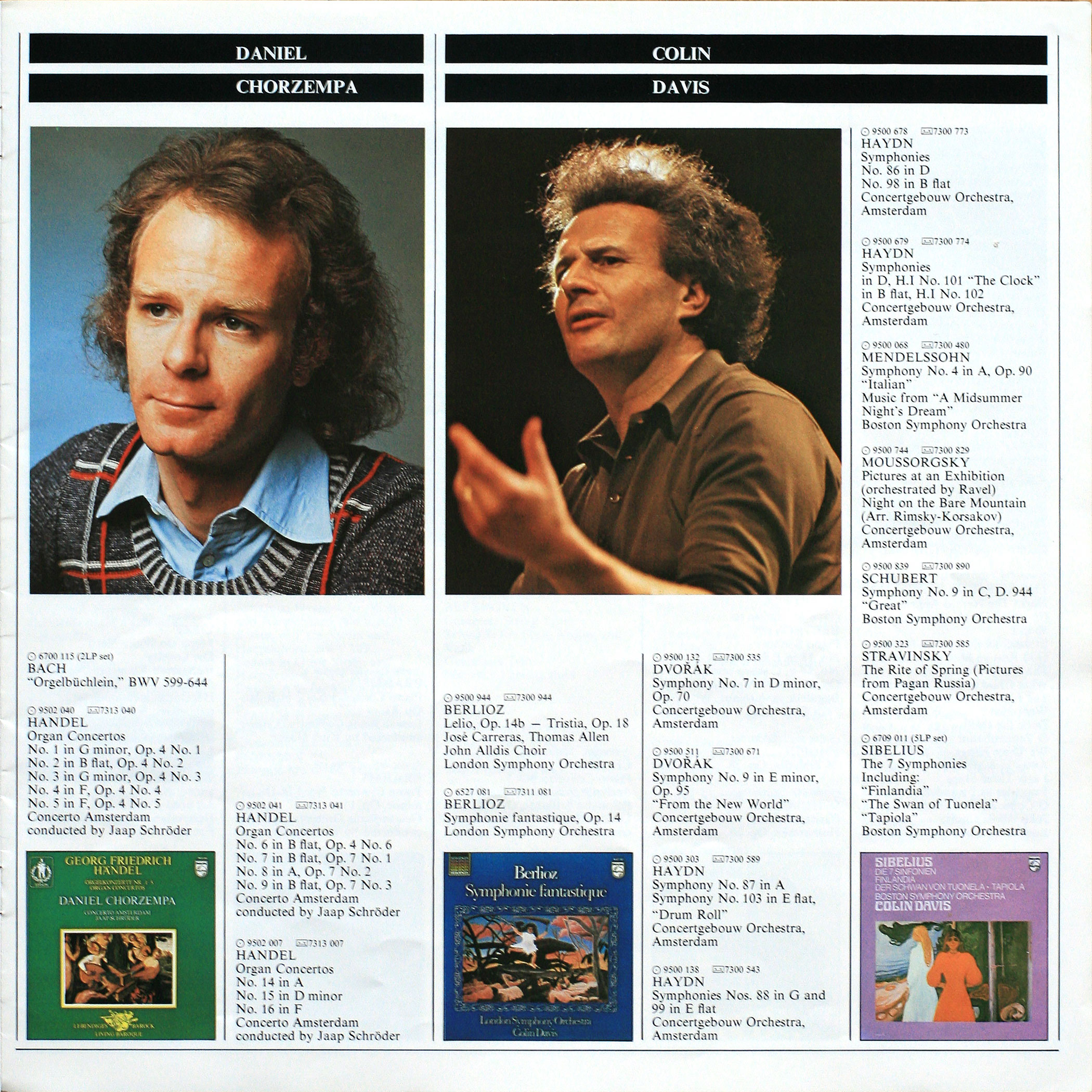 Catalogue Philips des grands concertos et solistes page 7