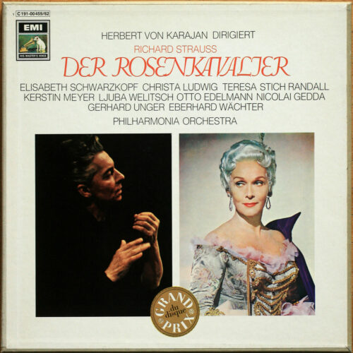 Strauss • Le chevalier à la rose • Der Rosenkavalier • EMI 1C 191-00 459/62 • Elisabeth Schwarzkopf • Christa Ludwig • Teresa Stich-Randall • Philharmonia Orchestra • Herbert von Karajan