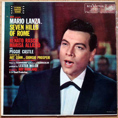 Mario Lanza • Seven hills of Rome • Arrivederci Roma • Les sept collines de Rome • BO • Motion picture soundtrack • RCA LM-2211