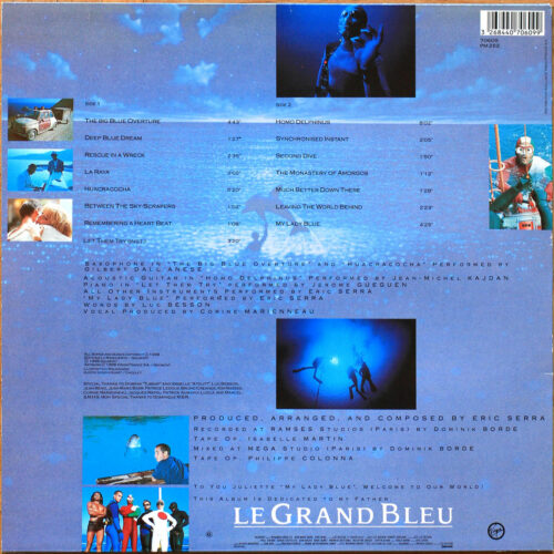 Eric Serra • Le grand bleu • Luc Besson • BO • Motion picture soundtrack • Virgin 70609